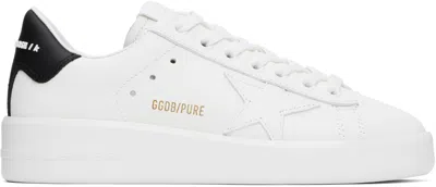GOLDEN GOOSE WHITE PURESTAR SNEAKERS
