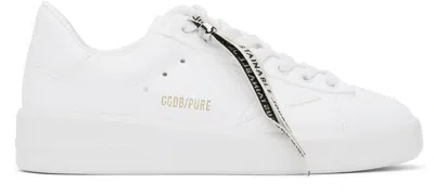 Golden Goose White Purestar Sneakers In Optic White