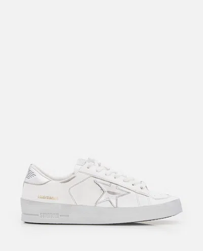 GOLDEN GOOSE WHITE ROUND TOE SNEAKERS