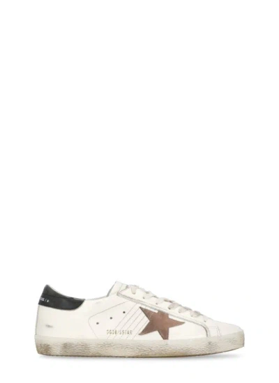 Golden Goose White Smooth And Suede Leather Sneakers