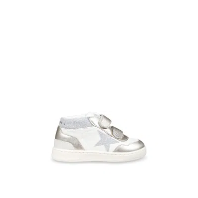 Golden Goose Kids' White Sneakers For Girl With Star In Metal Comb