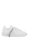 Golden Goose Men White Low Top Sneakers With Lace Detail With Logo Lettering In Ecoleather Man In White