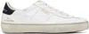 Golden Goose Distressed Lace-up Sneakers Rubber Sole In 10283 White/black