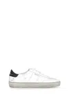 Golden Goose 'matchstar' White Low Top Sneakers With Logo Patch On The Tongue And Contrasting Heel With Logo