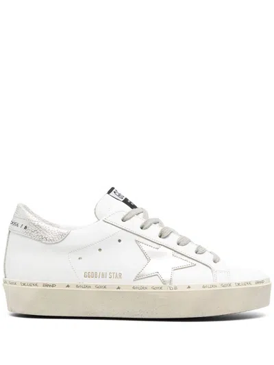 Golden Goose White Star Leather Sneakers