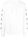 Golden Goose Star Print Hooded Sweater With Kangaroo Pocket In White