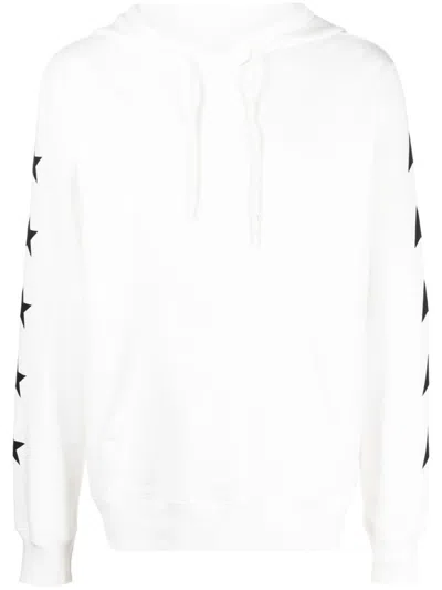 GOLDEN GOOSE WHITE STAR PRINT SWEATSHIRT
