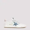 Golden Goose Ball Star Distressed Multicolored Sneakers In White