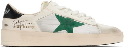 GOLDEN GOOSE WHITE STARDAN SNEAKERS