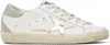 Golden Goose Distressed Low-top Sneakers With Signature Star Detail In 12166 White/platinum