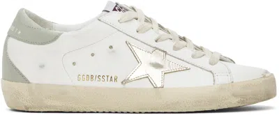GOLDEN GOOSE WHITE SUPER-STAR CLASSIC SNEAKERS