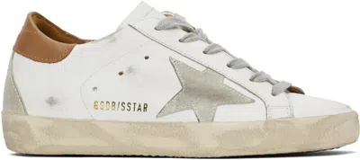Golden Goose White Super-star Sneakers In 10803 White/ice/ligh