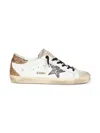 Golden Goose Super Star Leather And Glitter Sneakers