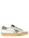 Golden Goose White Superstar Low Top Sneakers In White