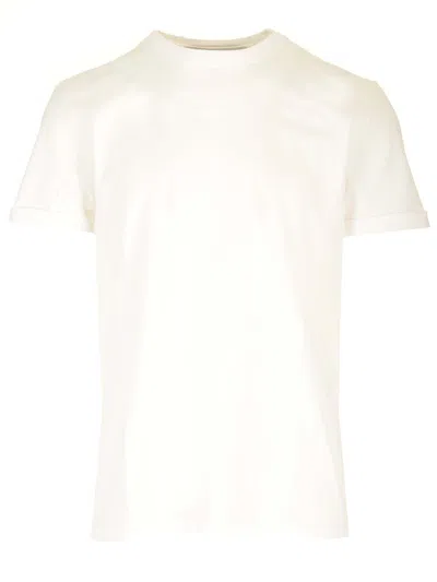 Golden Goose White T-shirt With Postage Stamp