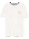 Golden Goose Text-embroidered T-shirt In White