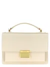 Golden Goose Venezia Bag In Butter-colored Boarded Leather With Gold Details In Gray