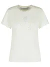 Golden Goose White Viscose Blend T-shirt In Multi
