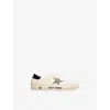 Golden Goose White/blk Kids' May Leather Low-top Trainers Eur 30 / 12 Uk In White