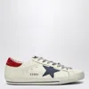 GOLDEN GOOSE GOLDEN GOOSE WHITE/BLUE/RED SUPER STAR SNEAKER