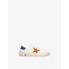Golden Goose Super-star Lace-up Sneakers In White/comb
