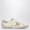 Golden Goose Super-star Nappa Upper Nabuk Star Suede Tongue Heel And Spur In White