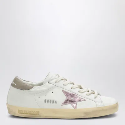 Golden Goose White/grey/pink Super-star Trainer