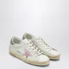 Golden Goose White/grey/pink Super-star Trainer In Multi