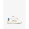 GOLDEN GOOSE BABY SCHOOL GRAPHIC-PRINT LEATHER LOW-TOP TRAINERS 0-12 MONTHS