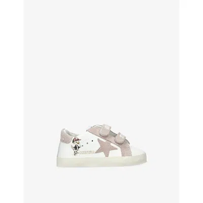 Golden Goose White/oth Kids' Baby School Mascot Leather Trainers Eur 18 / 2 Uk In Multi