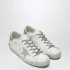 Golden Goose White/purple/platinum Super-star Low-top Sneaker In White