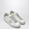 Golden Goose White/purple/platinum Super-star Low-top Sneaker
