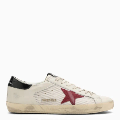 Golden Goose White/red/black Super-star Trainer Men