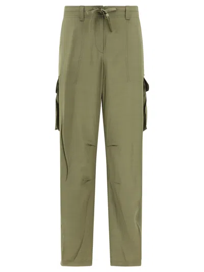Golden Goose Wide Cargo Trousers Green