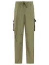 Golden Goose Military Green Viscose Cargo Trousers