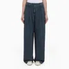Golden Goose Blue Wide Jeans In Denim In Blue