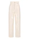 Golden Goose Wide Jeans With Sequins In White