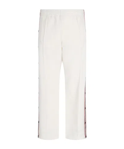 Golden Goose Wide-leg Cotton Track Pants In White