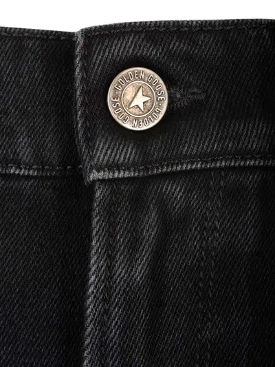 Golden Goose Wide-leg Denim Trousers In Black