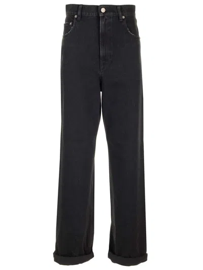 Golden Goose Wide-leg Denim Trousers Jeans Black