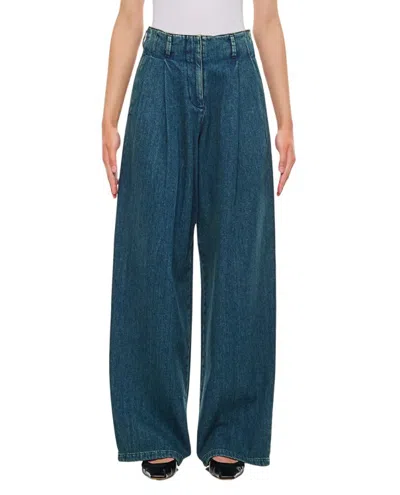 GOLDEN GOOSE WIDE LEG DENIM WITH PINCES