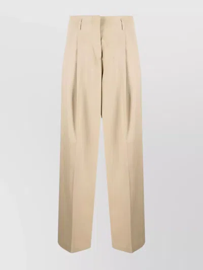 GOLDEN GOOSE WIDE LEG HIGH WAIST PLEATED TROUSERS