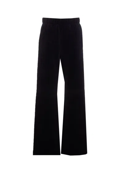Golden Goose Wide-leg Jogging Trousers In Black