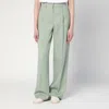 Golden Goose Sage Green Relaxed Fit Trousers With Functional Pockets In Green