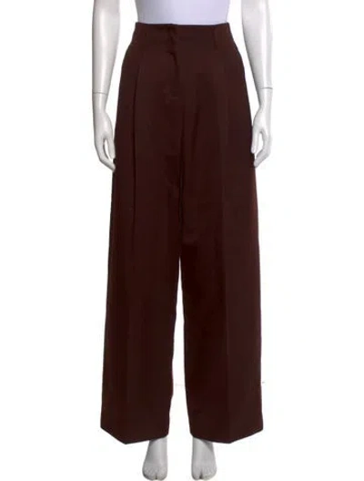 Pre-owned Golden Goose Wide Leg Pants In Brown