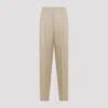 Golden Goose Deluxe Brand Beige Beige Virgin Wool Pants In Sand