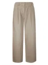 Golden Goose Wide-leg Pants With Front Pleats In Gray