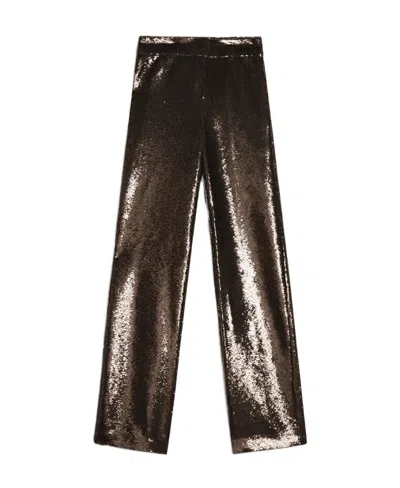 Golden Goose Wide-leg Sequin-embellished Trousers In Black