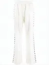 Golden Goose Wide-leg Track Pants With Graphic Star Motifs In White