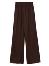 Golden Goose Wide-leg Trousers With Relaxed Fit In Brown